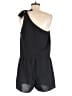 Fashion 100% Polyester Solid Black Romper Size L - photo 2