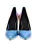 Karl Lagerfeld Paris Color Block Ombre Blue Heels Size 9 1/2 - photo 2