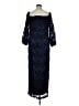 Xscape 100% Polyester Blue Cocktail Dress Size 14W - photo 2
