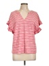 CeCe Pink Short Sleeve Top Size L - photo 1