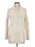 Jeanne Pierre 100% Cotton Ivory Turtleneck Sweater Size M - photo 1