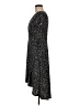 Olivia Grey Polka Dots Black Casual Dress Size M - photo 5