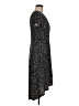 Olivia Grey Polka Dots Black Casual Dress Size M - photo 4