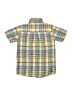 Tea 100% Cotton Plaid Yellow Blue Short Sleeve Button-Down Shirt Size 10 - photo 2