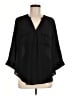 Torrid 100% Polyester Black 3/4 Sleeve Blouse Size Med Plus (00) - photo 1