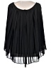 J.Crew 100% Polyester Solid Black Formal Skirt Size 14 - photo 2