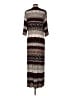Unbranded Print Brown Casual Dress Size L (estimated) - photo 2