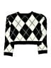 Art Class Argyle Black Cardigan Size 6 - 7 - photo 2