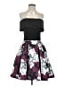 Betsy & Adam Floral Black Cocktail Dress Size 2 - photo 1