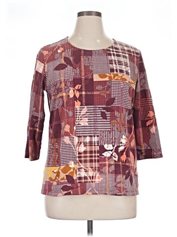 Christopher & Banks 3/4 Sleeve T-Shirt (view 1)