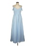 REVELRY 100% Polyester Blue Cocktail Dress Size 10 - photo 1