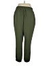 NYCC 100% Polyester Solid Green Casual Pants Size 1X - photo 2