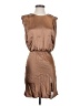 NONchalant 100% Polyester Solid Brown Casual Dress Size XS - photo 1