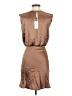 NONchalant 100% Polyester Solid Brown Casual Dress Size XS - photo 2