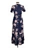 Roxy Floral Blue Casual Dress Size L - photo 2