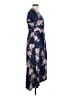 Roxy Floral Blue Casual Dress Size L - photo 4