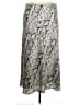 Ann Taylor 100% Polyester Animal Print Silver Casual Skirt Size XL - photo 1