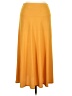 Ashley Blue Solid Yellow Casual Skirt Size L - photo 1