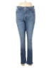 Old Navy 100% Cotton Solid Blue Jeans Size 8 Petite - photo 1
