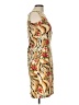 DressBarn 100% Polyester Print Tan Cocktail Dress Size 12 - photo 4