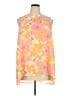 DR2 100% Polyester Floral Yellow Sleeveless Blouse Size XXL - photo 1