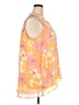 DR2 100% Polyester Floral Yellow Sleeveless Blouse Size XXL - photo 4
