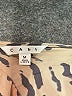 CAbi 100% Silk Animal Print Tan Short Sleeve Silk Top Size M - photo 7