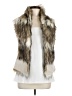 Zara Basic Ivory Faux Fur Vest Size M - photo 1