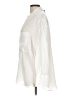 Zara 100% Polyamide Ivory Long Sleeve Button-Down Shirt Size L - photo 5