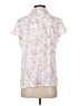 Laura Ashley Floral Ivory Short Sleeve Blouse Size S - photo 2