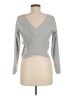 Pink Rose Gray Pullover Sweater Size M - photo 2