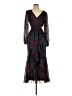 Express Black Purple Cocktail Dress Size S - photo 1