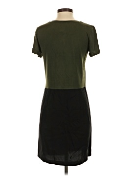 dolan t shirt dress Dolan T Shirt Messina Gray White Striped Beaded Waist Cotton Blend Dress XS