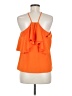 Trina Turk 100% Polyester Orange Sleeveless Blouse Size M - photo 2