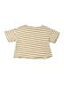 Zara Stripes Tan Short Sleeve T-Shirt Size 5 - photo 2