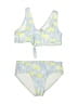 Old Navy Print Yellow Two Piece Swimsuit Size S (youth) - photo 1