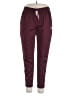 Adidas 100% Polyester Solid Burgundy Track Pants Size XL - photo 1