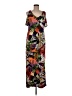 MSK Tropical Brown Casual Dress Size 6 - photo 1
