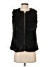 Express 100% Modal Black Faux Fur Vest Size S - photo 1