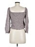 Be Cool 100% Rayon Brown Gray 3/4 Sleeve Blouse Size L - photo 2