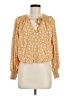 Billabong Gold Long Sleeve Blouse Size M - photo 1