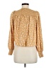 Billabong Gold Long Sleeve Blouse Size M - photo 2