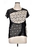 Unbranded Black Short Sleeve Top Size 16 (estimated) - photo 1