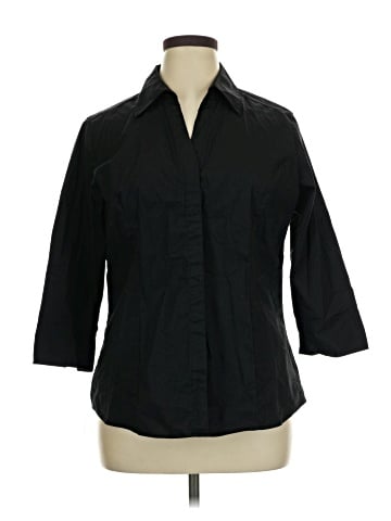 Riders by Lee 3/4 Sleeve Button-Down Shirt (view 1)
