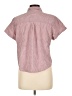 Karen Scott Stripes Red Short Sleeve Blouse Size L - photo 2