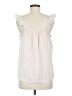 LC Lauren Conrad 100% Polyester Ivory Sleeveless Blouse Size M - photo 2