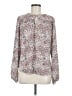 Ann Taylor LOFT 100% Polyester Paisley Ivory Long Sleeve Blouse Size M - photo 1
