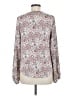 Ann Taylor LOFT 100% Polyester Paisley Ivory Long Sleeve Blouse Size M - photo 2
