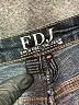 FDJ Chevron-herringbone Blue Jeans Size 10 - photo 7