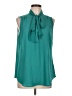 Van Heusen 100% Polyester Teal Sleeveless Blouse Size L - photo 1